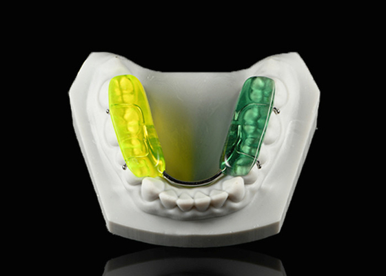 Colorful Gelb Dental Splint Hard Acrylic Resin Occlusal Splint For Nighttime Teeth Grinding